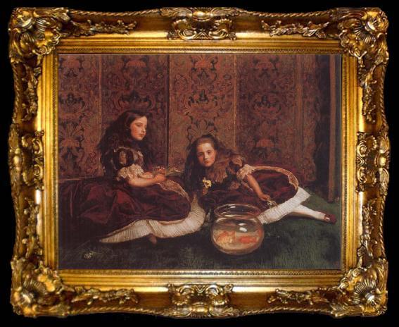 framed  Sir John Everett Millais Leisure Hours, ta009-2